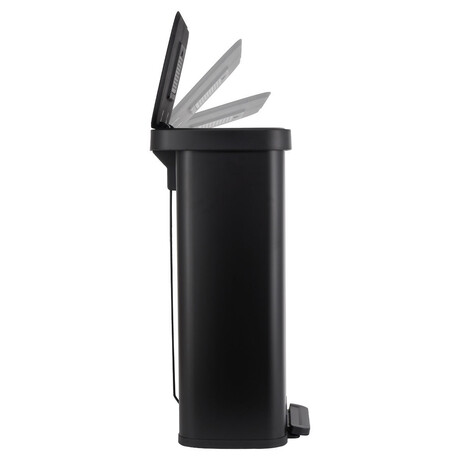 Estia Καδος Απορριματων Flatop Soft Close 70lt ματ Μαυρος