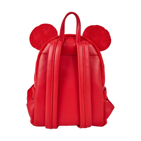 Loungefly Disney: Mickey Ears Burnout Mini Backpack(wdbk4028)