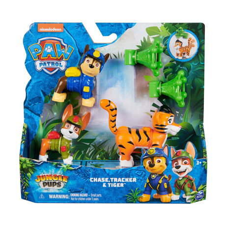 Spin Master paw Patrol: Jungle Pups - Chase,tracker & Tiger Figures (20143982)