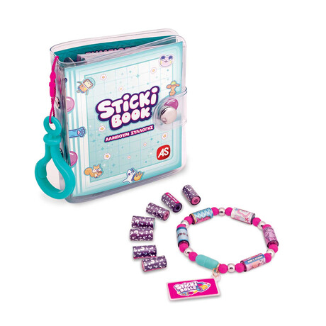 AS Sticki Rolls Βραχιολάκι Με Αυτοκόλλητα & Βιβλιαράκι Για 5+ Χρονών