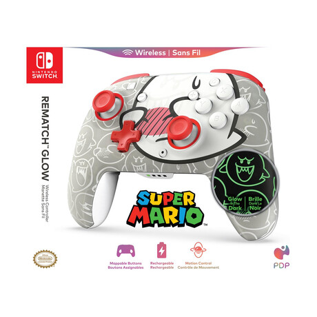 Pdp: Rematch - Wireless Controller Super Mario boo-hoo (Glows in the Dark) [For Switch]