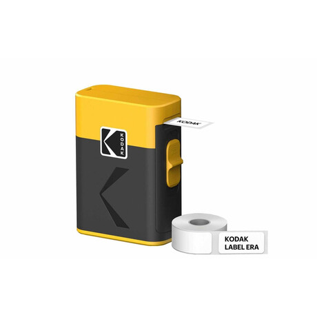 Kodak Label era m50 Label Maker Machine, Yellow (Label Printer With 1 Roll Sticker Label)