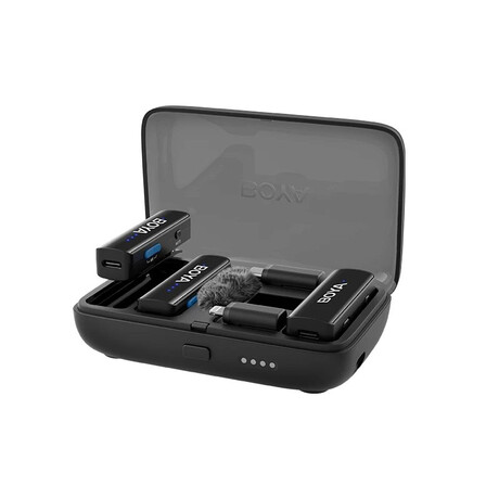 Boyalink v2 Mobile Wireless mic for Android usb-c Iphone ios and 3,5 trs (Laptop) 2 Person Vlog