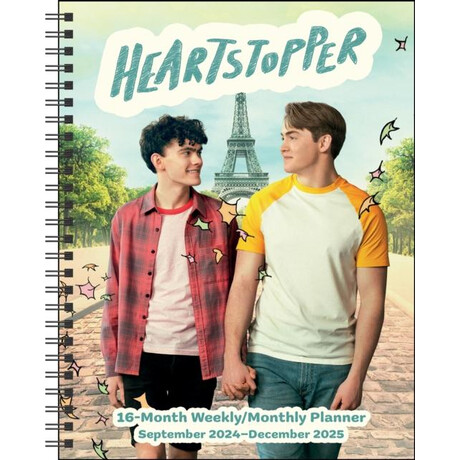 Heartstopper 16-Month 2024-2025 Weekly/monthly Planner Calendar With Bonus Stickers