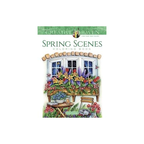 Creative Haven Spring Scenes Coloring Book