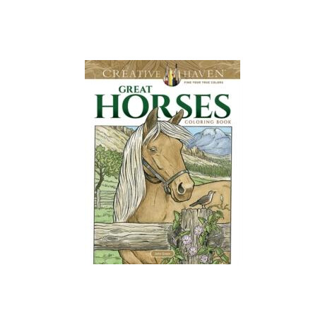 Creative Haven Great Horses Coloring Book