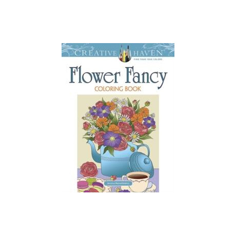 Creative Haven Flower Fancy Coloring Book