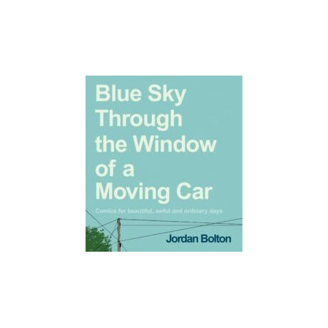 Blue sky Through the Window of a Moving car
