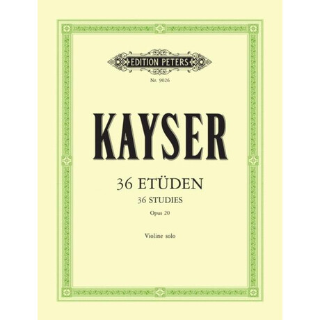 36 Etuden op. 20 fur Violine