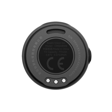 Insta360 mic air Transmitter - 10h Battery, 300m Wireless Range, Built-in Noise Reduction