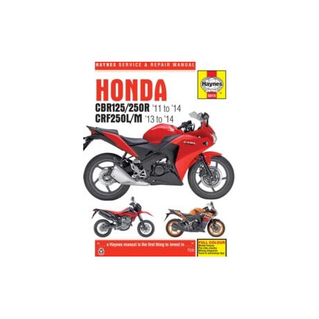 Honda Cbr125r, Cbr250r, Cbr300r, Cb300f & Crf250 (11-18)