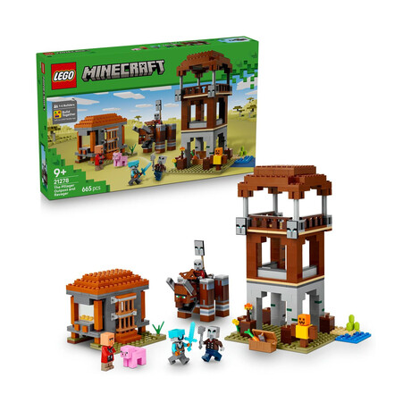 Lego® Minecraft®: the Pillager Outpost and Ravager (21278)