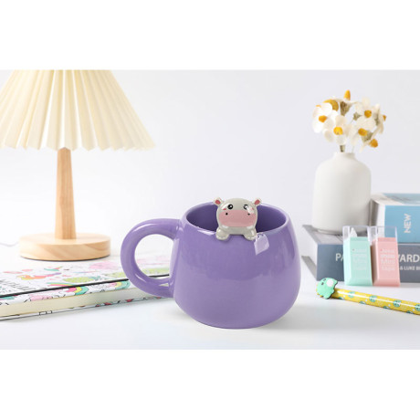 Κουπα i-Total Ceramic Charm Xl2525b Hippo 450ml