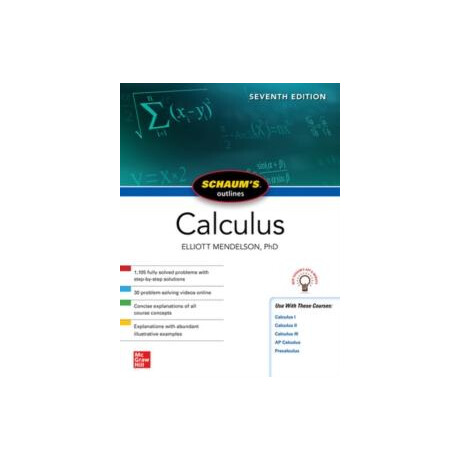 Schaum's Outline of Calculus, Seventh Edition