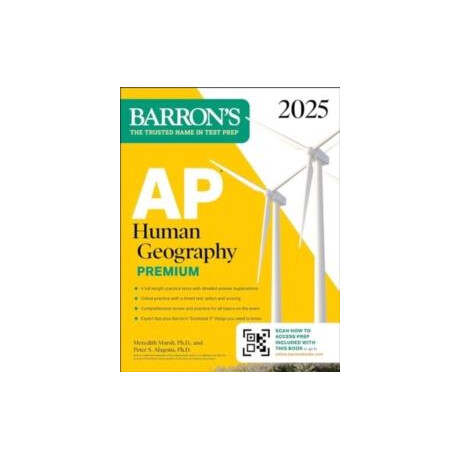 Ap Human Geography Premium, 2025: Prep Book With 6 Practice Tests + Comprehensive Review + Online Practice