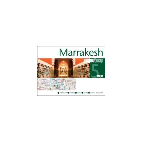 Marrakesh Popout map - Pocket Size pop up City map of Marrakesh