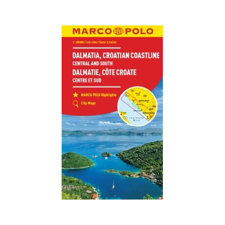 Croatia Dalmatian Coast Marco Polo map