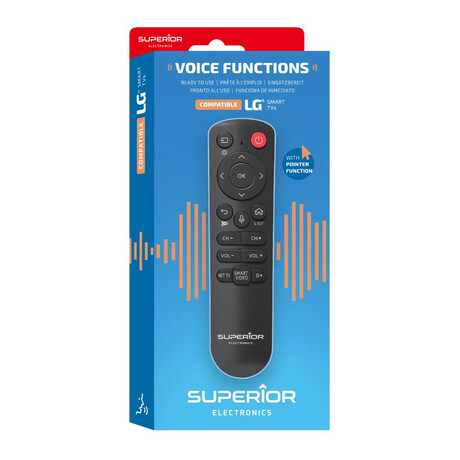 Superior Τηλεχειριστήριο Αντικατάστασης για lg με Voice Control - Plug & Play (Suptbb001) (Sprsuptbb001)