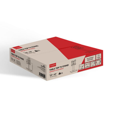 Superior Επιτραπέζια Γυάλινη Βάση Τηλεόρασης Tabletop 23"-43" (Supstv019) (Sprsupstv019)