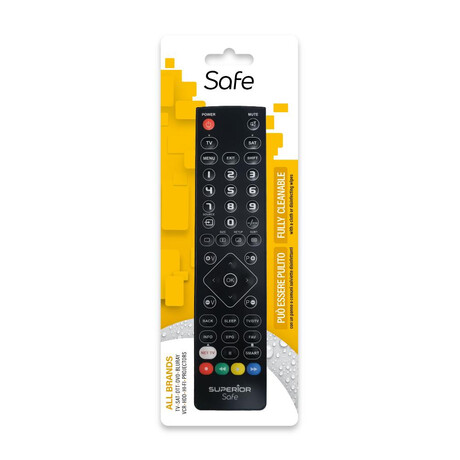 Superior Προγραμματιζόμενο Τηλεχειριστήριο Slim Safe Black - Washable (Suptpb021) (Sprsuptpb021)