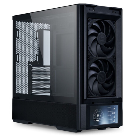 Lian li Lancool 207 Digital Black - 6" lcd Screen - atx pc Case (4 Fans) 2 x 140mm & 2 x 120mm pwm