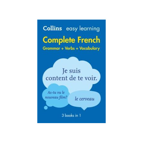 Easy Learning French Complete Grammar, Verbs and Vocabulary (3 Books in 1)