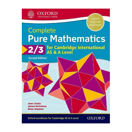 Complete Pure Mathematics 2/3 for Cambridge International as   a Level