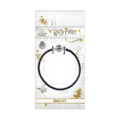 Carat Shop Harry Potter - Leather Charm Bracelet 20cm Black (Hp0029-20)