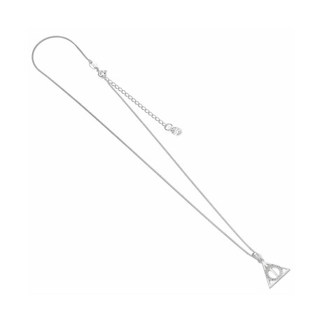 Carat Shop Harry Potter - Sterling Silver Deathly Hallows Necklace With Crystals (Bhpsn002)