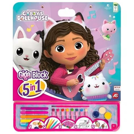 Σετ Ζωγραφικης Giga Block 5 in 1 Gabbys Dollhouse
