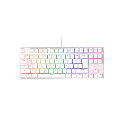 Genesis Gaming Keyboard Thor 303 tkl White us  Mechanical Rgb, Brown Switch, hot Swap (Nkg-1862) (Gnsnkg-1862)