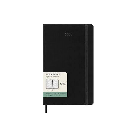 Moleskine 2024 12-Month Weekly Horizontal Large Hardcover Notebook