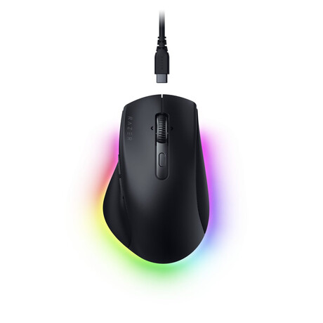 Razer pro Click v2 - Wireless Ergonomic Mouse - Chatgpt ai - rgb Gaming - long battery