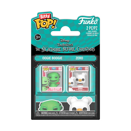 Funko Bitty Pop! 2-Pack: the Nightmare Before Christmas - Oogie & Zero Vinyl Figures