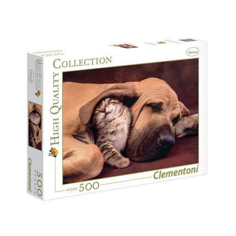 Παζλ 500 H.q. Γατακι Στην Αγκαλια Ενός Σκυλου