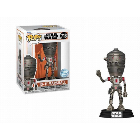 Funko Pop! Star Wars: the Mandalorian s10 - Marshal (Special Edition) #718 Bobble-Head Vinyl Figure