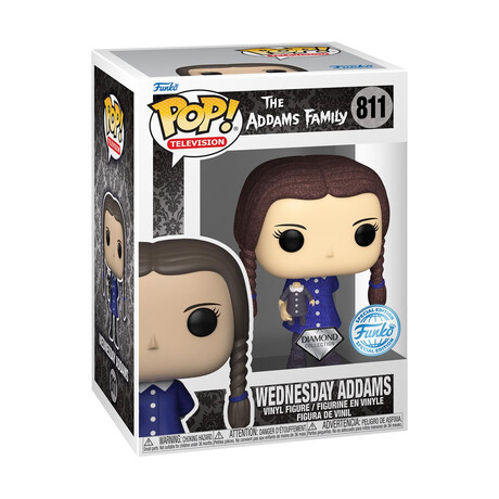 Funko Pop! Television: the Addams Family - Wednesday Addams (Diamond Glitter) (Black) (Special Edition) #811 Vinyl Figure