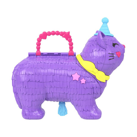 Mattel Polly Pocket: Mini Doll Celebration Kitty Playset (Jft90)