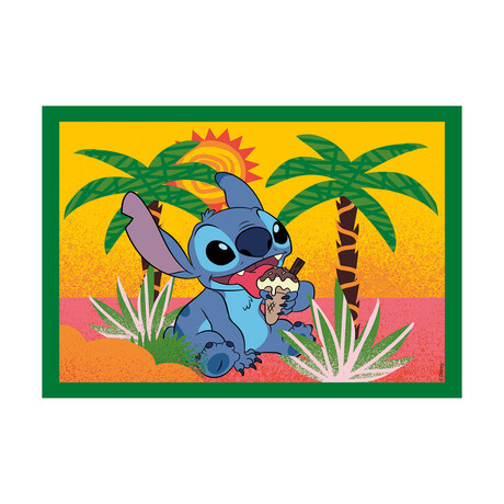 Clementoni Παιδικό Παζλ 4 in 1 Super Color Disney Stich 12-16-20-24 τμχ