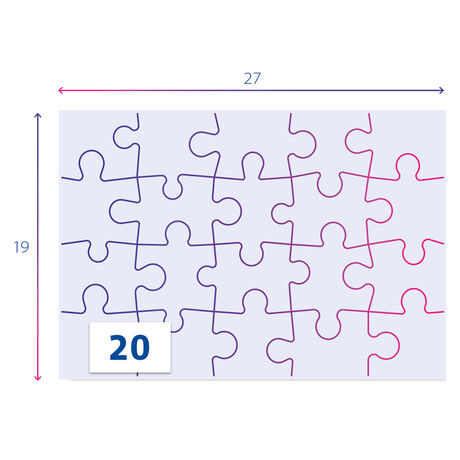 Clementoni Παιδικό Παζλ Super Color Στη Φάρμα 2x20 τμχ