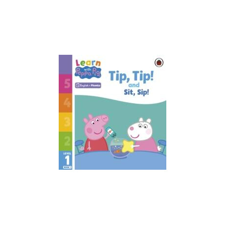 Learn With Peppa Phonics Level 1 Book 1 – tip tip and sit sip (Phonics Reader)