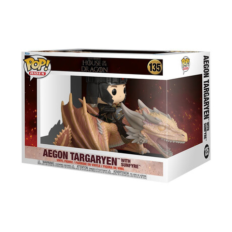 Funko Pop! Rides: House of the Dragon – Aegon Targaryen With Sunfyre #130 Vinyl Figure