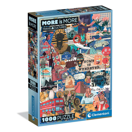 Clementoni Παζλ More is More Collection Travel & Cultures 1000 τμχ - Compact Box