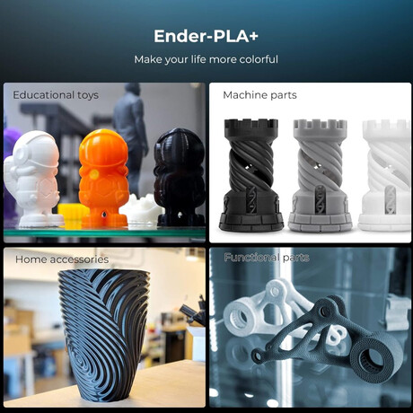 Creality en-Pla+ Green Ender 3d Printer Filament Strength 34mpa Bend 77mpa 1 kg Spool1.75