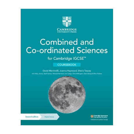 Cambridge Igcse™ Combined and co-Ordinated Sciences Coursebook With Digital Access (2 Years)