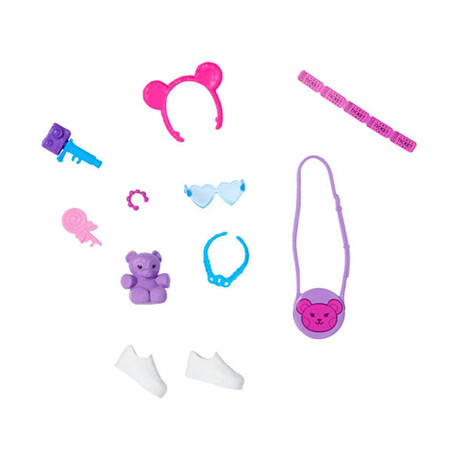 Mattel Barbie: Purple bag Bear Accessories (Hyv08)