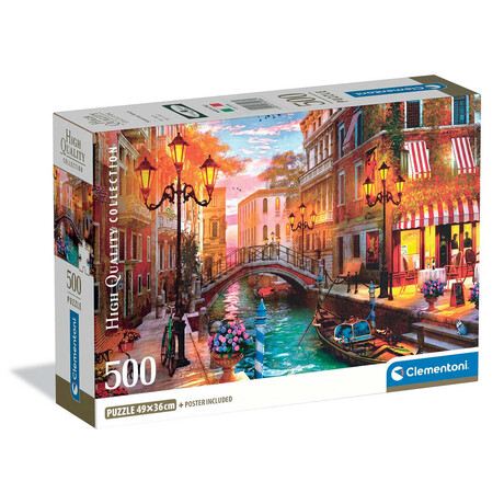 Clementoni Παζλ High Quality Collection Ηλιοβασίλεμα στη Βενετία 500 τμχ - Compact Box