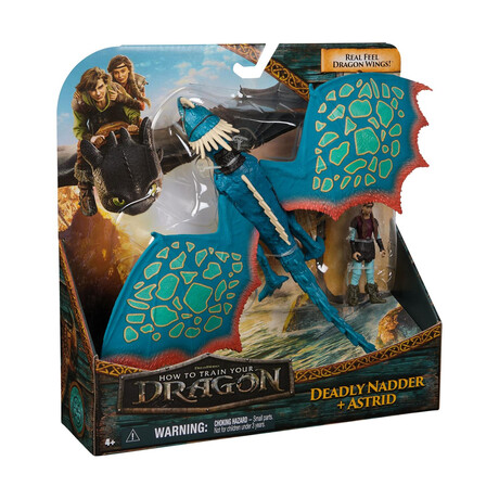 Spin Master how to Train Your Dragon: Dragons & Vikings - Deadly Nadder & Astrid Action Figures (20151275)