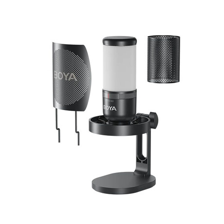 Boya by-k3 usb rgb Microphone Supercardioid w. Shockmount (2 Zones Rgb) Boya by-k3 usb rgb Microphone Supercardioid w. Shockmount (2 Zones Rgb)