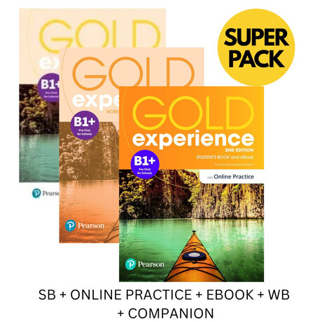 Gold Experience b1+ Super Pack (sb + Online Practice + Ebook + wb + Companion) 2nd ed